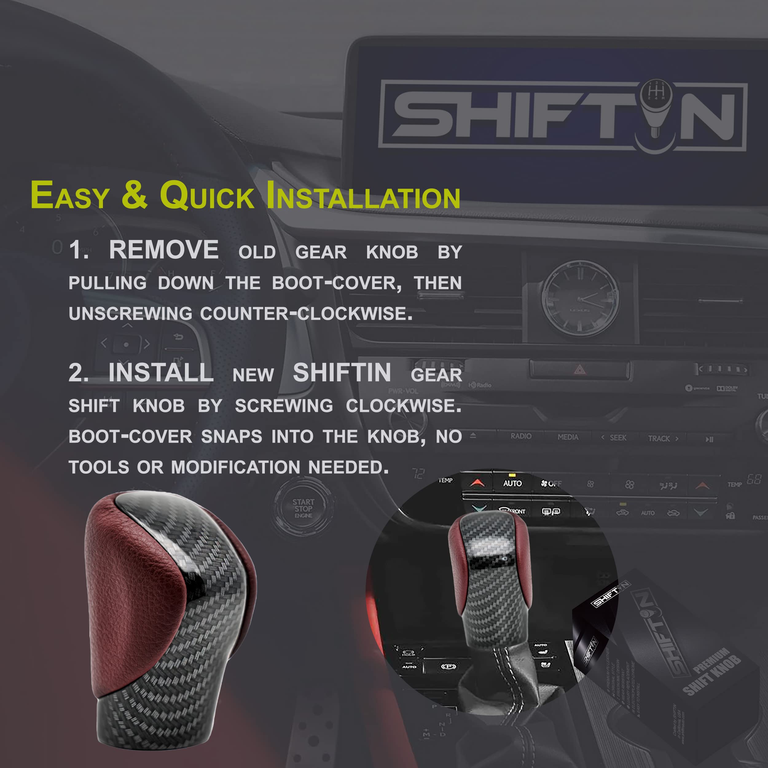 SHIFTIN size comparison with coin shows compact dimensions for accurate fit