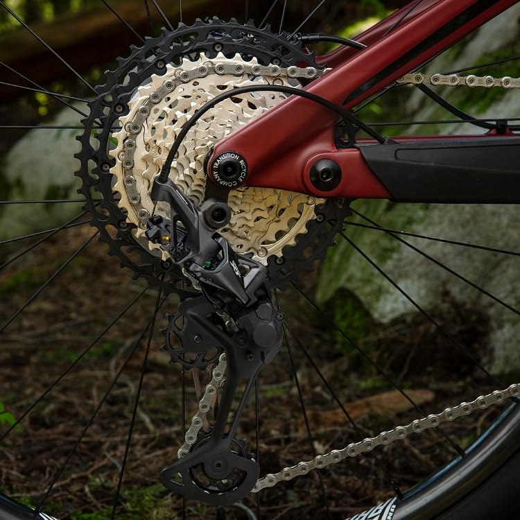 Shimano close-up pivot and bore detail highlighting precise fit and durability