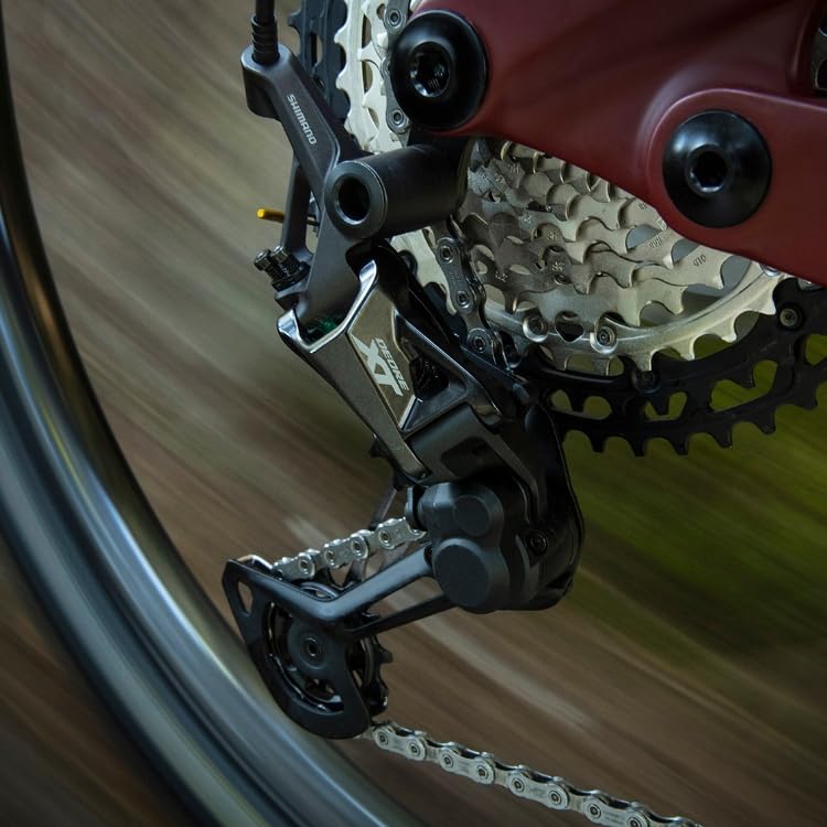 Shimano lever mounted on handlebar displaying ergonomic reach and quick installation