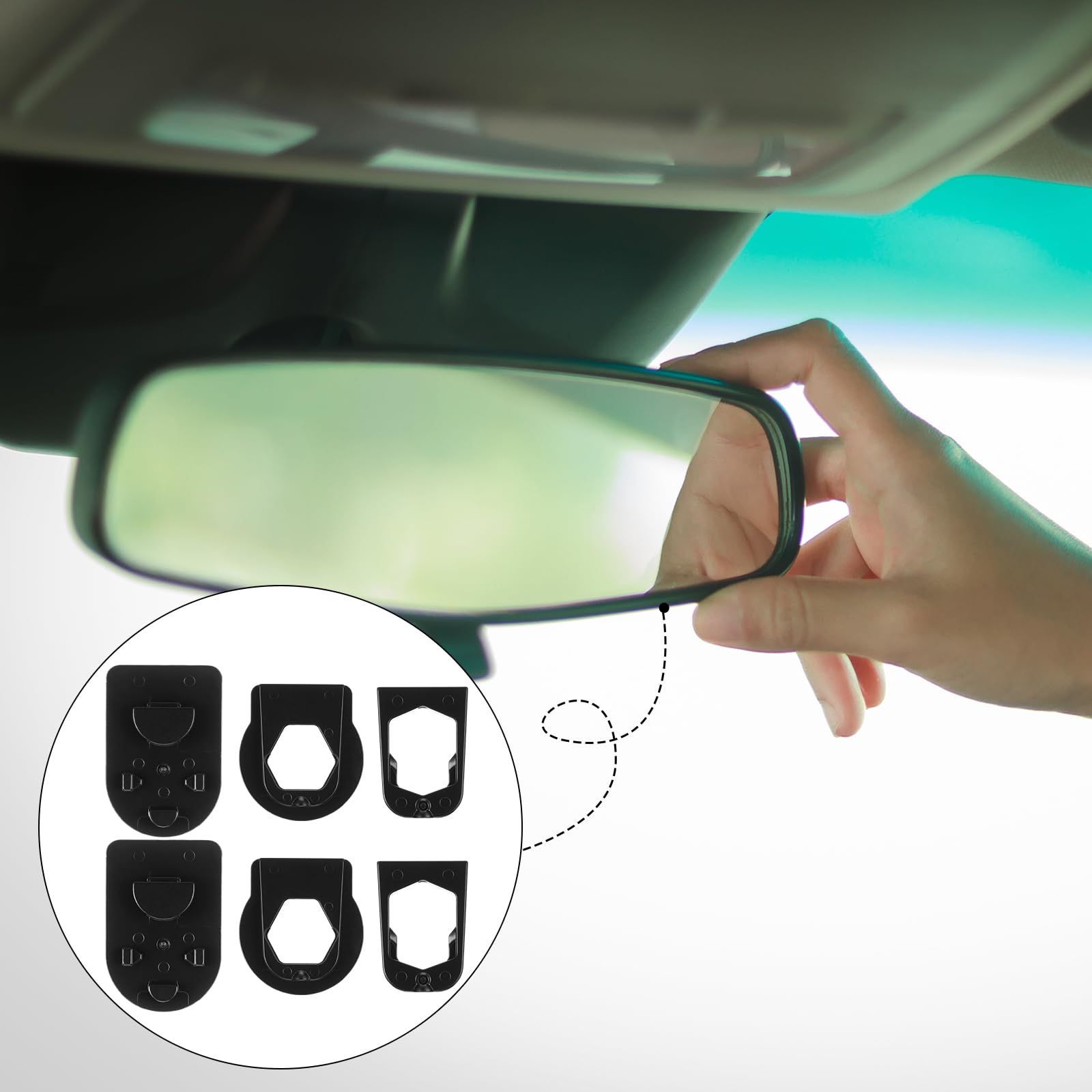 Shimeyao installed on mirror base showing secure mounting and stability