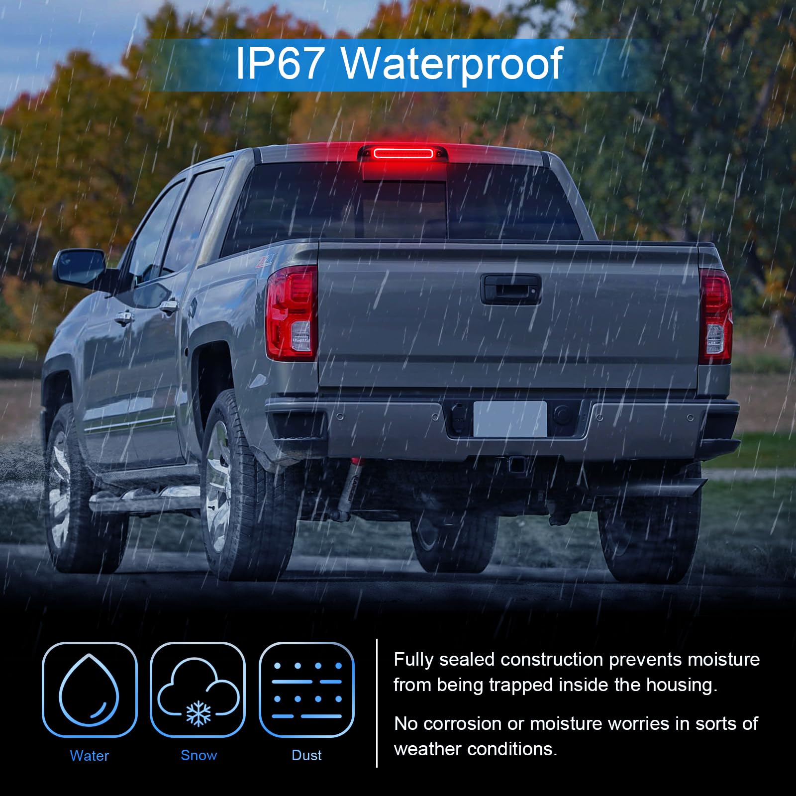 SHINEFIT nighttime illumination displaying clear, attention-getting brake light