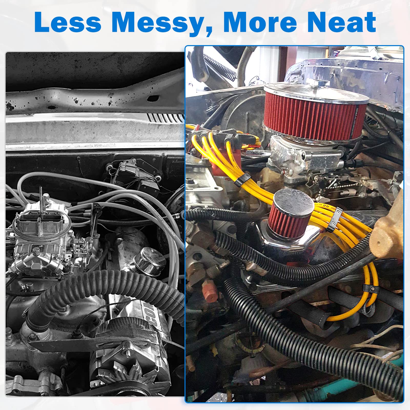 SHINEHOME boot sleeve fitted on a 90-degree spark plug boot reducing heat transfer