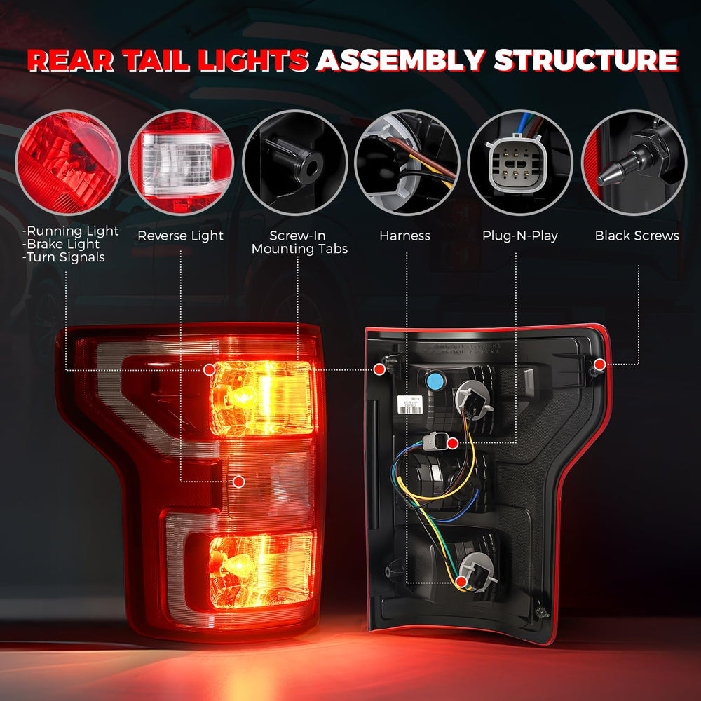 SHINEHOME tail light installed on F150 illustrating seamless factory-style appearance