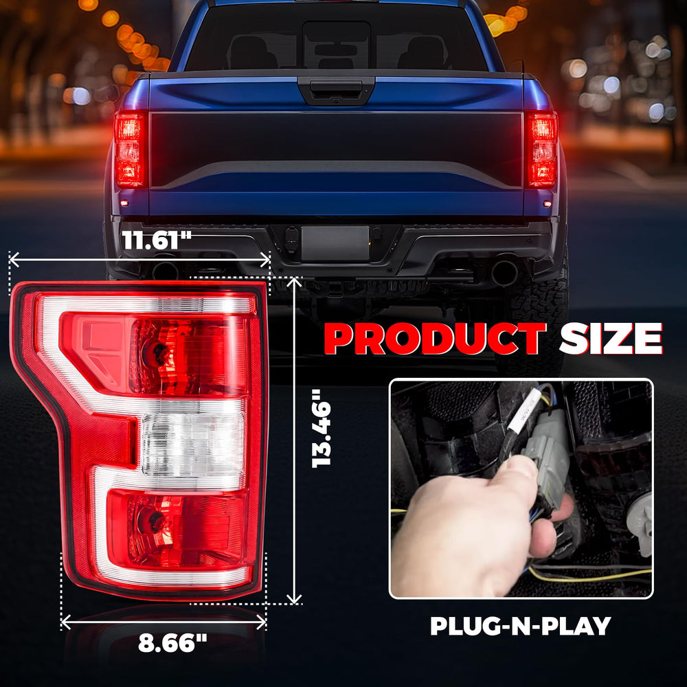 SHINEHOME tail light under water spray to show IP68 waterproof protection benefit
