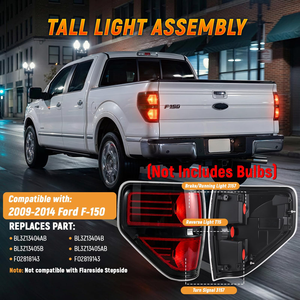 SHINEHOME angled profile of tail light highlighting modern styling and visibility