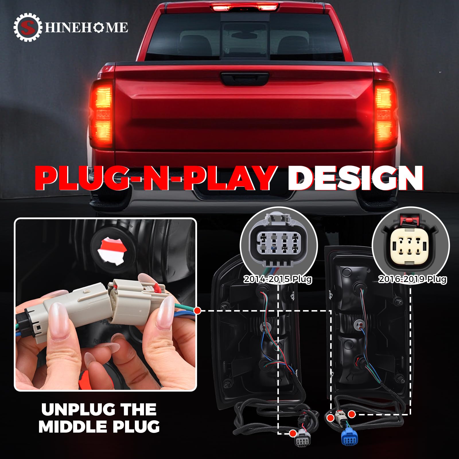 SHINEHOME installed on Silverado rear showing full replacement fit