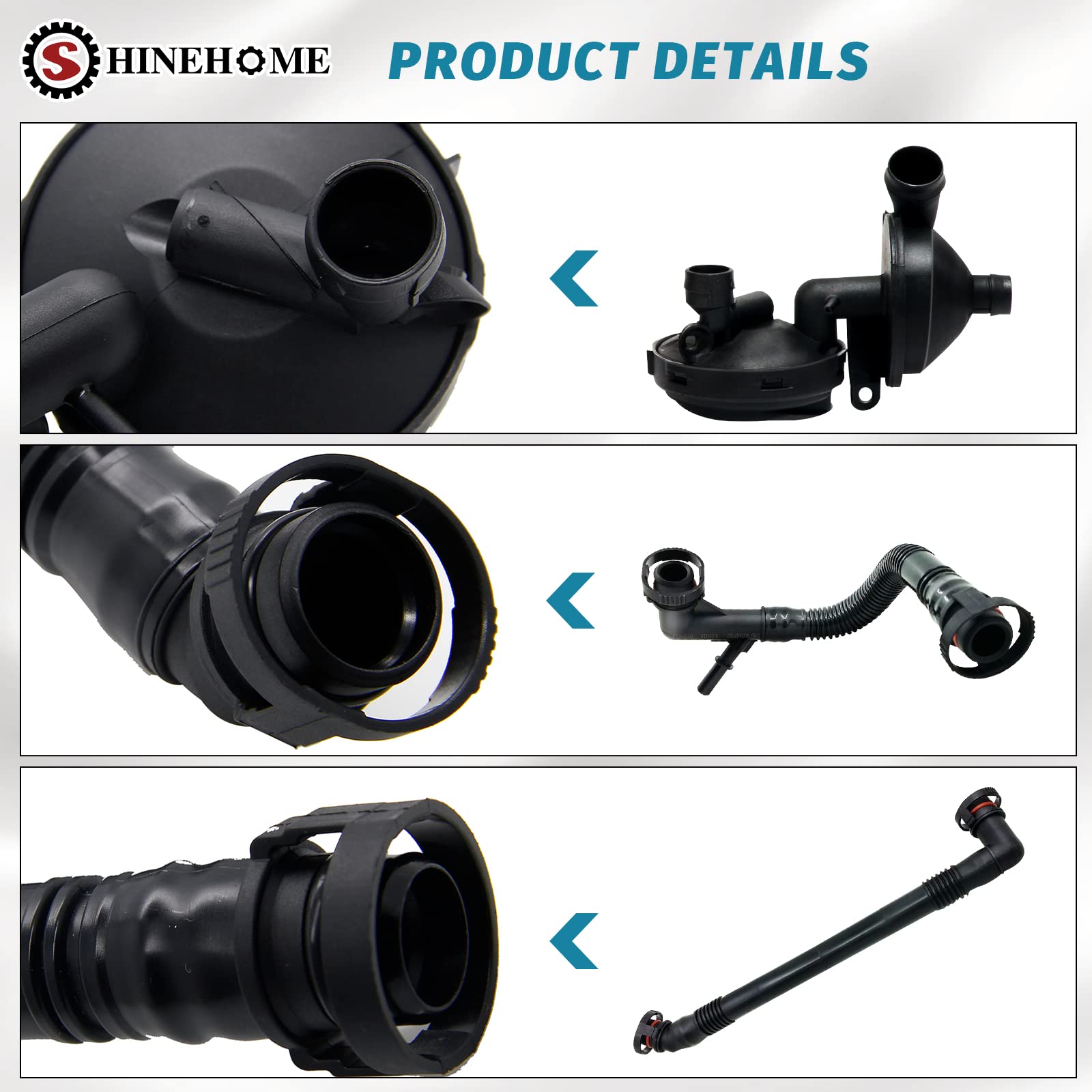 SHINEHOME label and stamp markings indicating quality verification and fit
