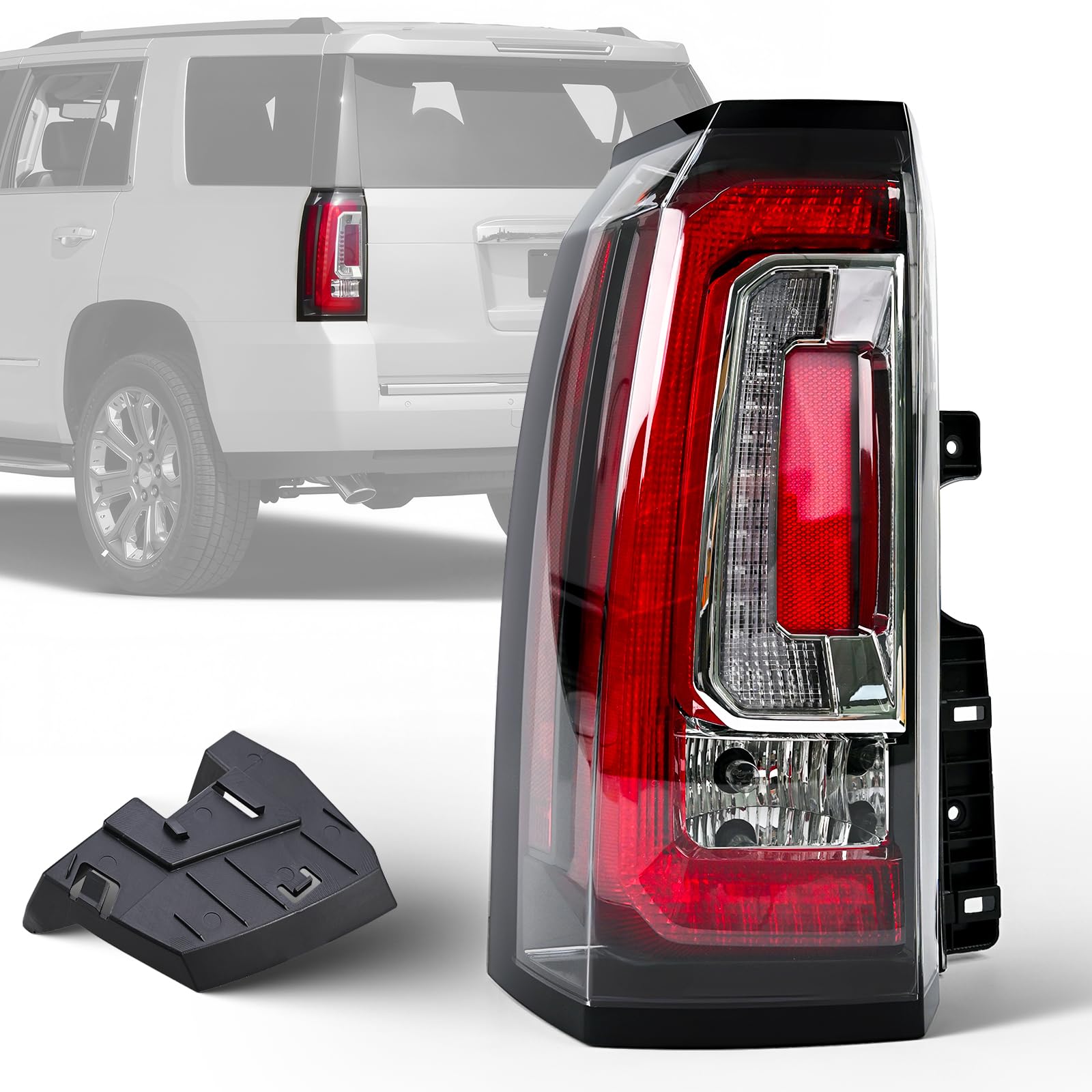 SHINEHOME left tail light front view showing exact fit and improved visibility