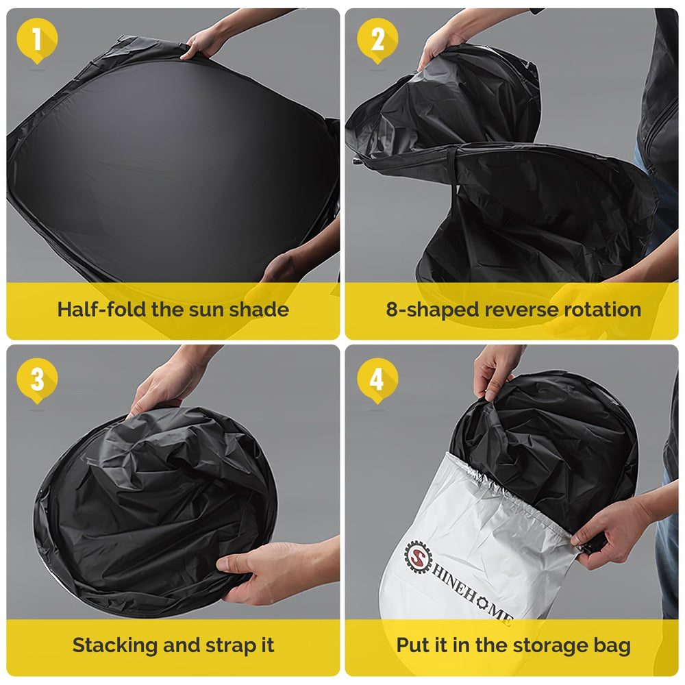 SHINEHOME packaging and pouch in hand highlighting simple storage and transport benefit