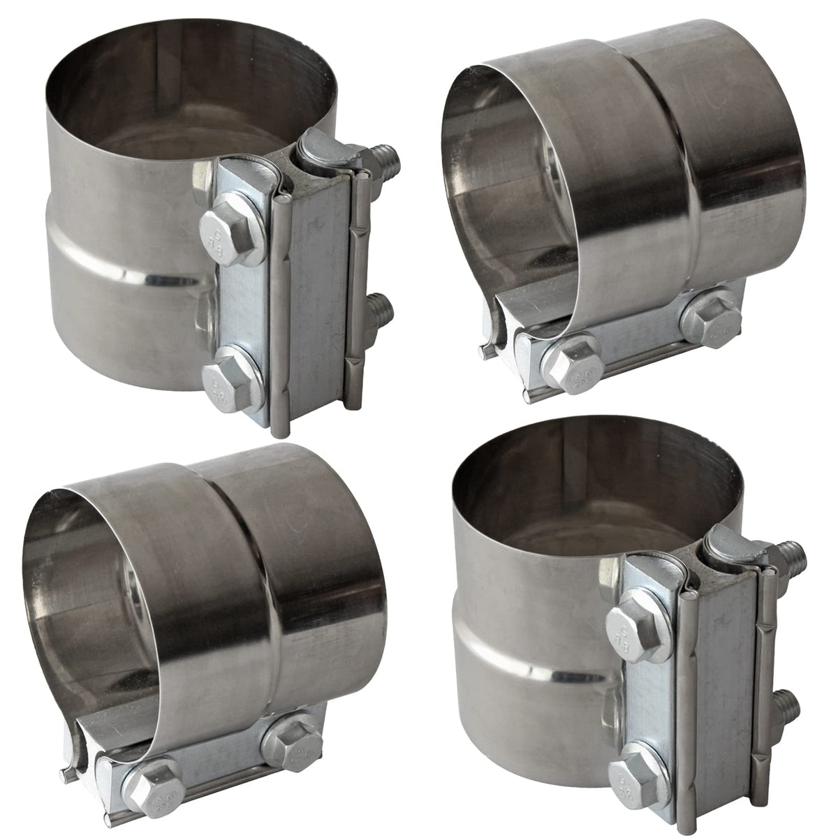 Shineyoo front view of 3 inch band clamp showing shape and finish for easy identification