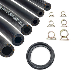 Shineyoo front packaging showing all hoses and clamps, quick kit identification benefit