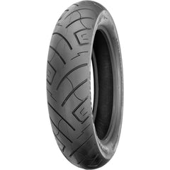 Shinko Motorcycle Tires front view showing profile and black wall for improved steering stability