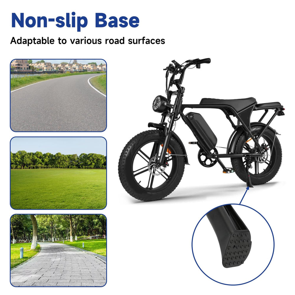 SHIQINHA kickstand supporting a fat-tire e-bike for stable parking