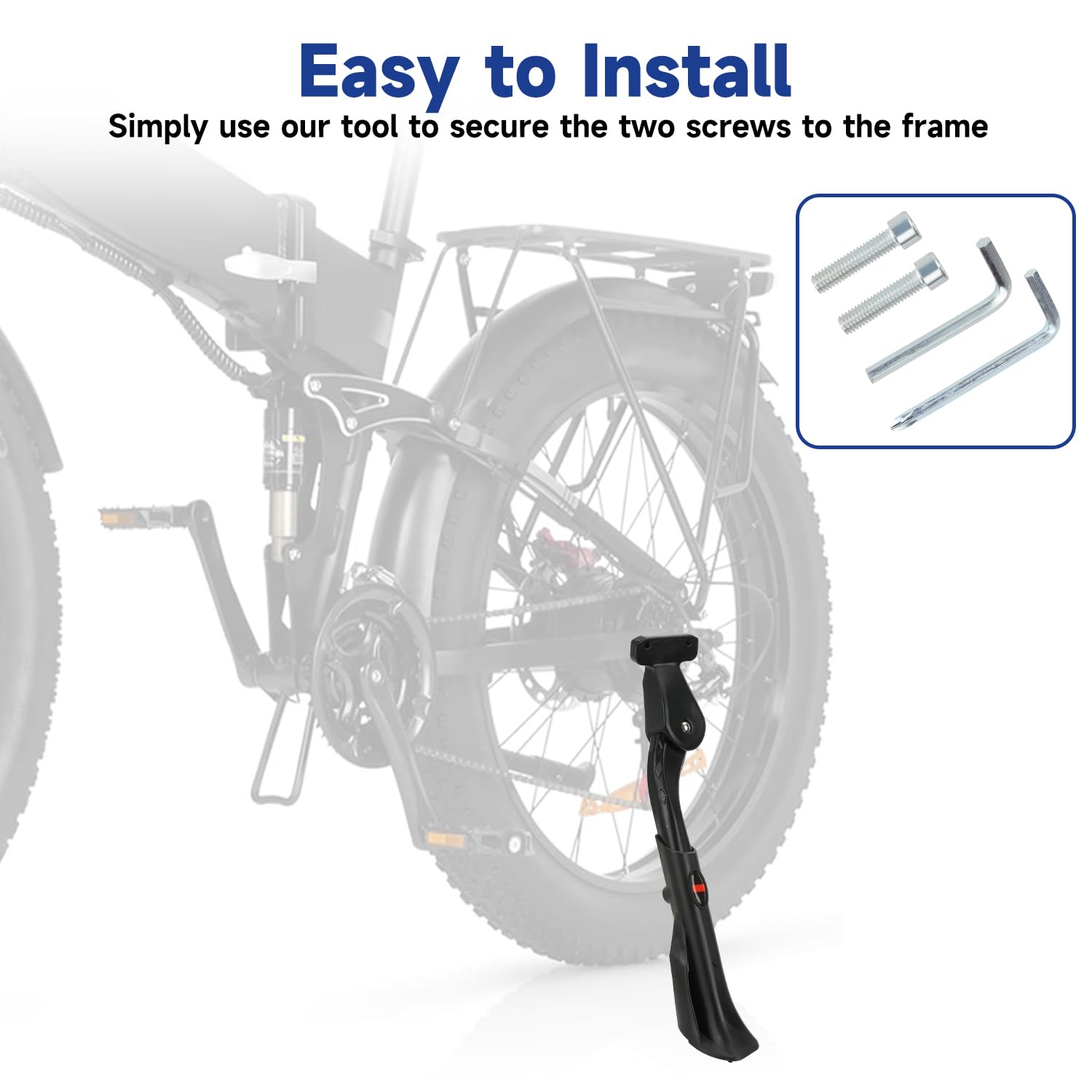SHIQINHA kickstand next to ruler showing adjustable 12.5 to 14.6 inch range