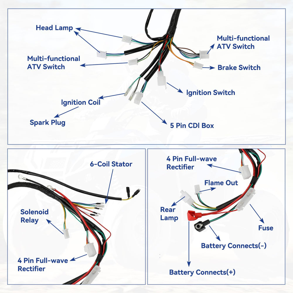 SHIQINHA starter solenoid and relay image ensures dependable starting