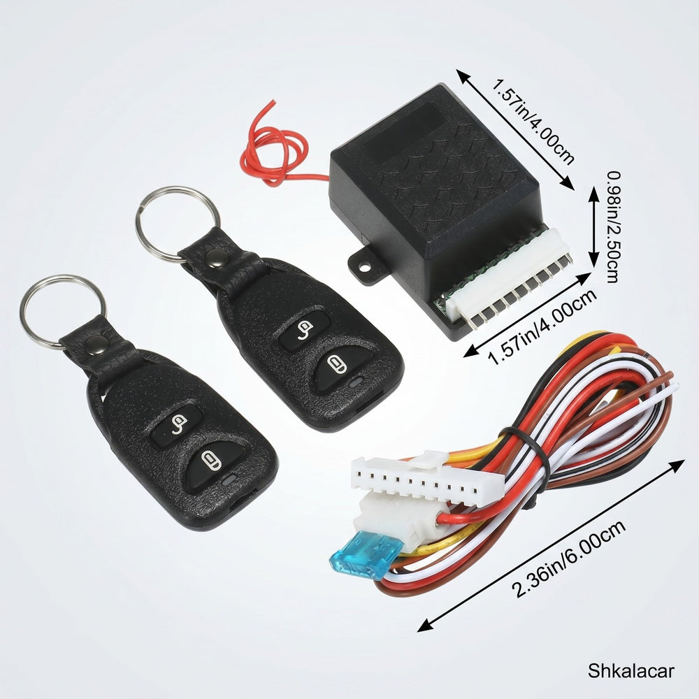 shkalacar installed actuator in door demonstrating discreet fit and smooth action