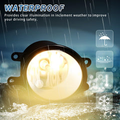 Shocklight passenger side lamp close-up showing clear lens and improved visibility