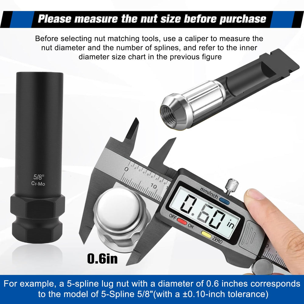 Siapupy socket in use removing a damaged lug nut from a wheel providing efficient extraction