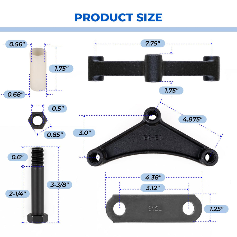 Siapupy shackle strap close-up displaying stamped steel and precise hole spacing for easy fit
