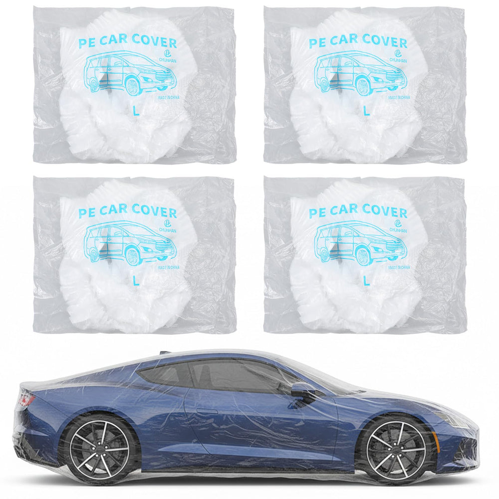 Sibba clear car cover front view showing full-body protection benefit