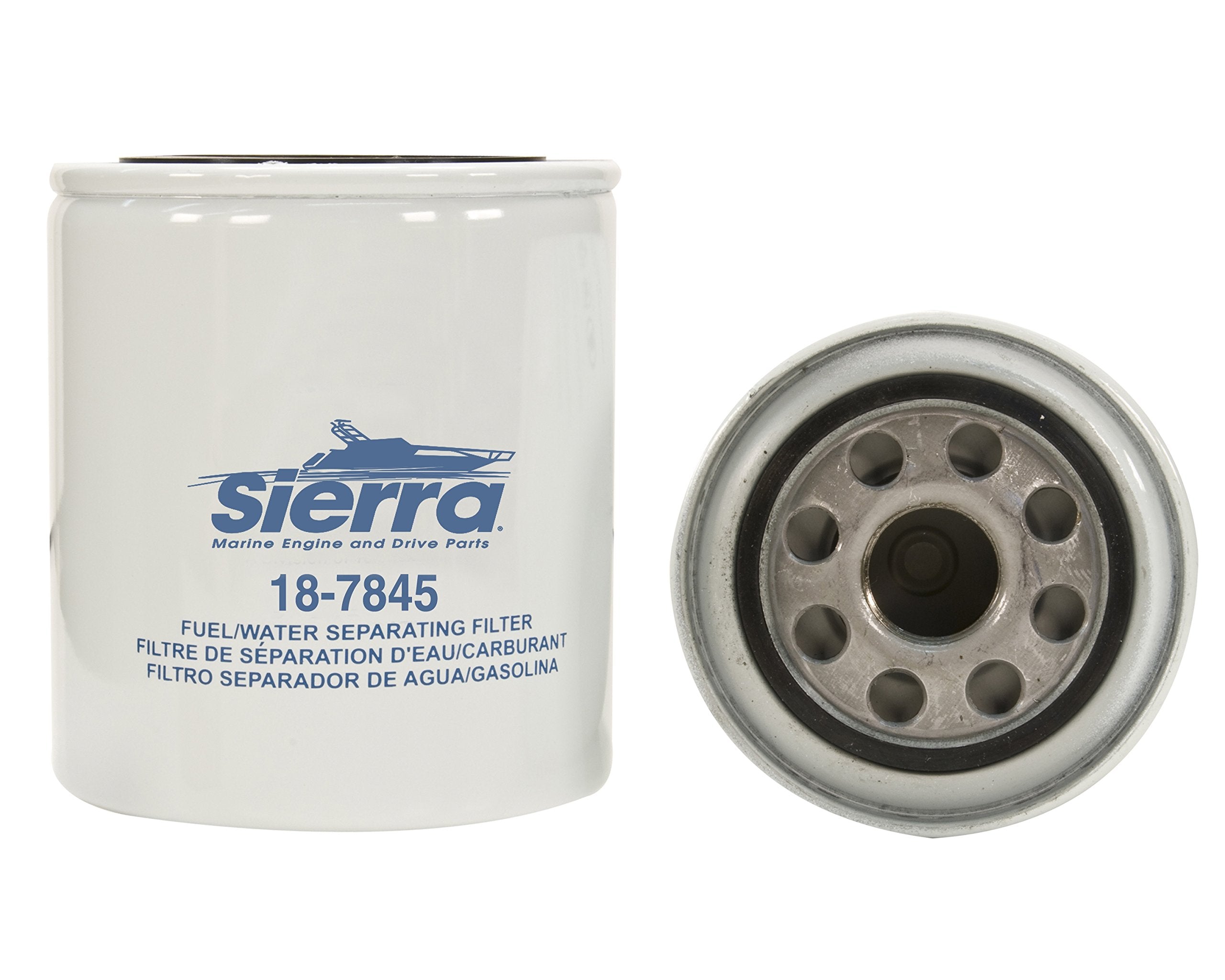 Sierra filter installed on outboard engine demonstrating fit and reliability benefit