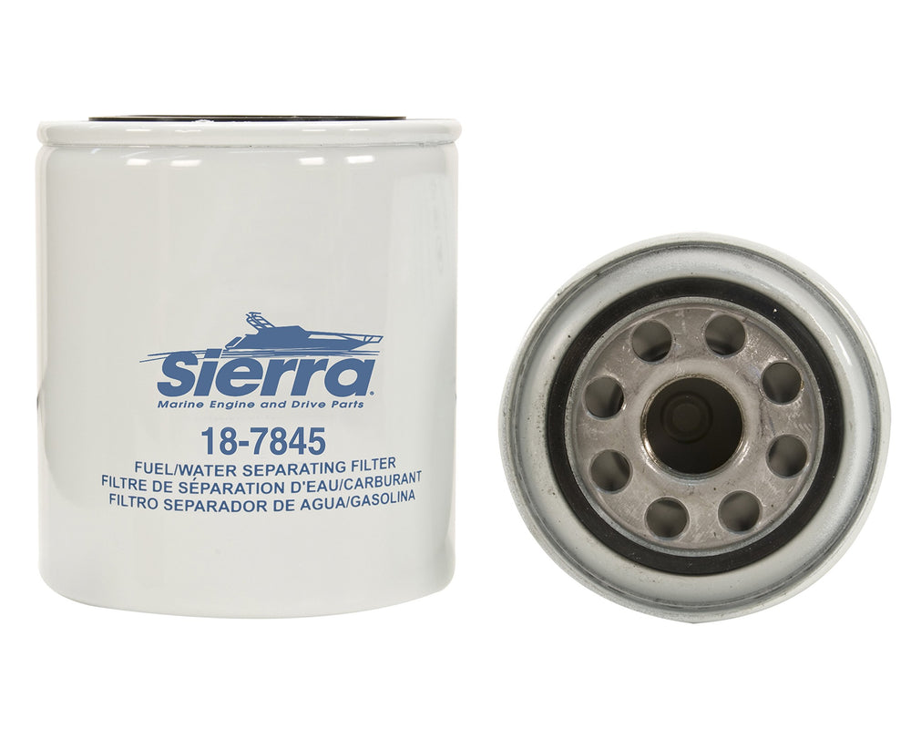 Sierra filter installed on outboard engine demonstrating fit and reliability benefit