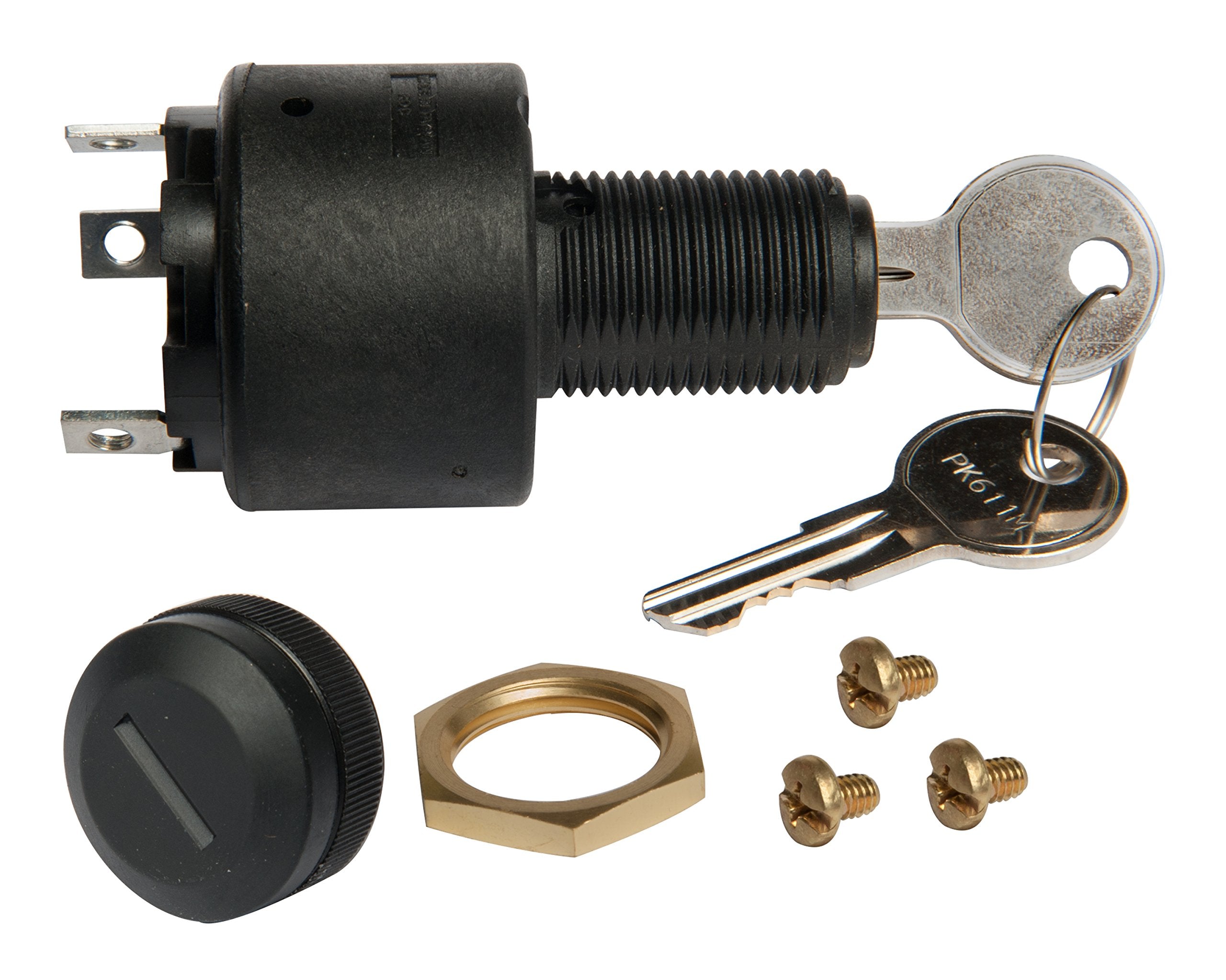 Sierra MP41030 front view showing white medium housing and key slot, durable design benefit