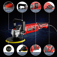 SILVEL polisher with side D-handle showing improved control and comfort