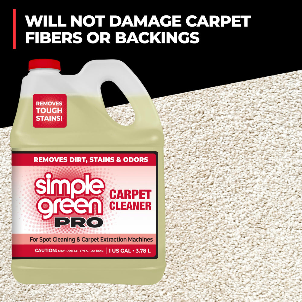 Simple Green applied to upholstery spot to remove stain effectively