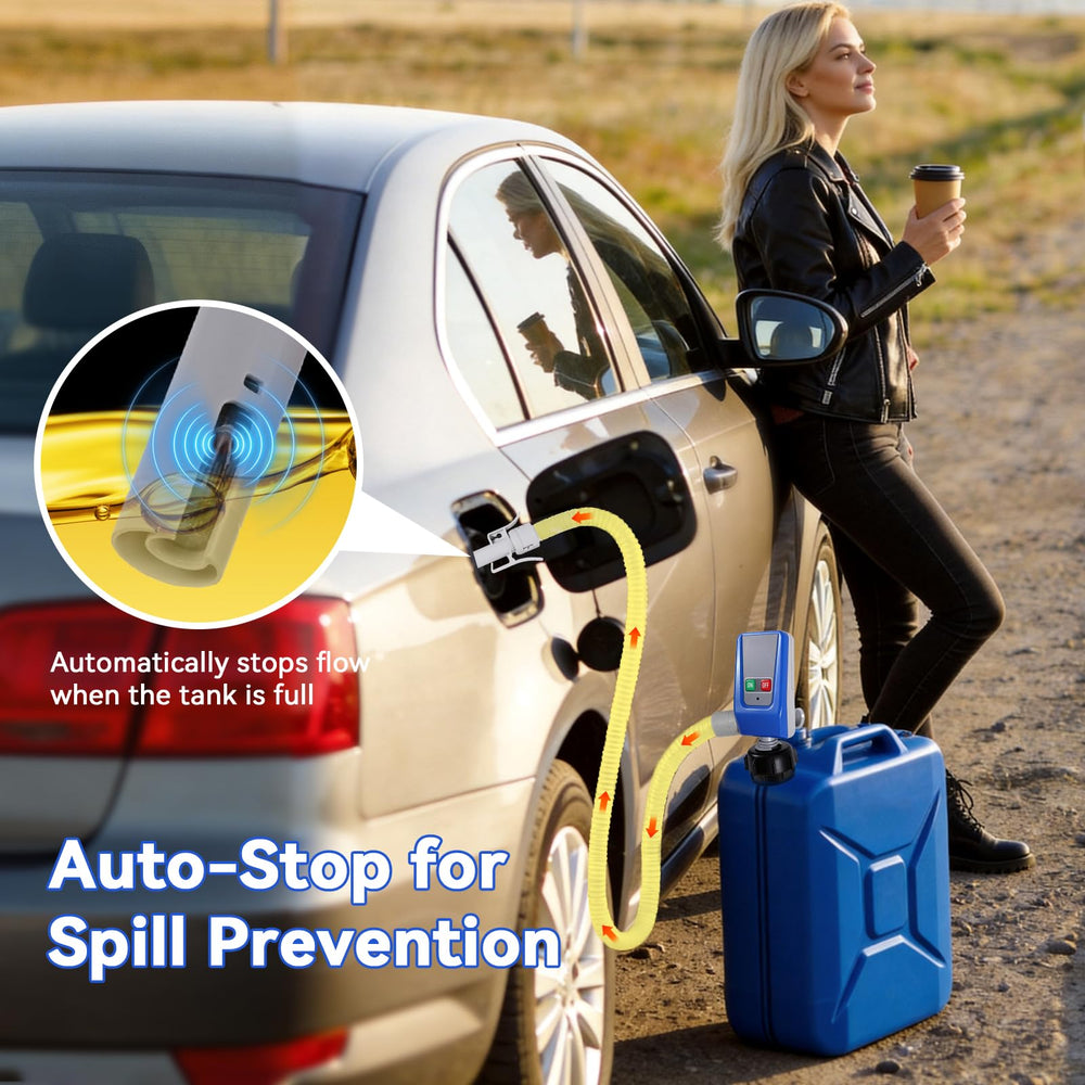 SINCEHOLY auto-stop sensor close-up demonstrating overflow prevention benefit