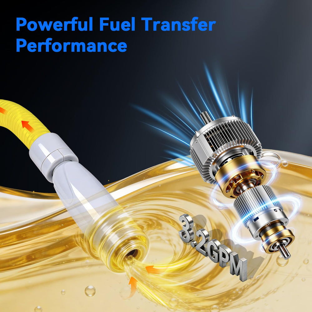SINCEHOLY output hose and nozzle in use for controlled spill-free pouring