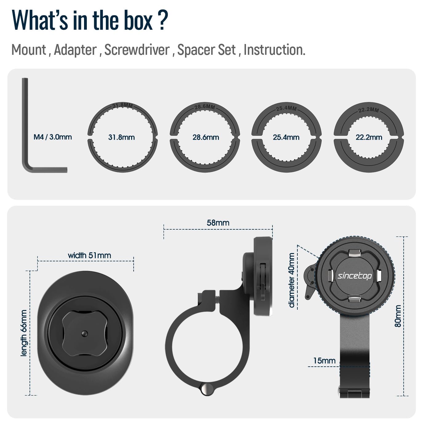sincetop accessories and adapters showing expandability and compatibility