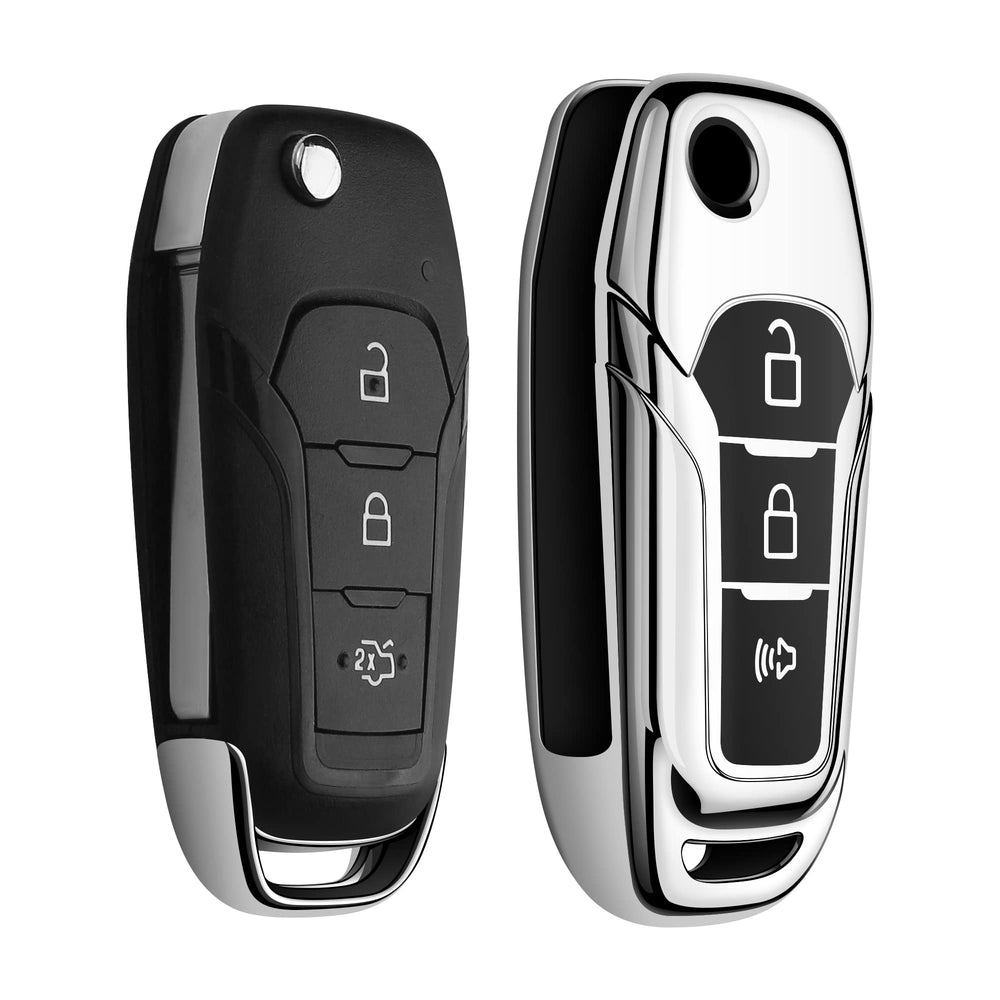 Sindeda key fob beside standard car key for scale, confirms compact fit