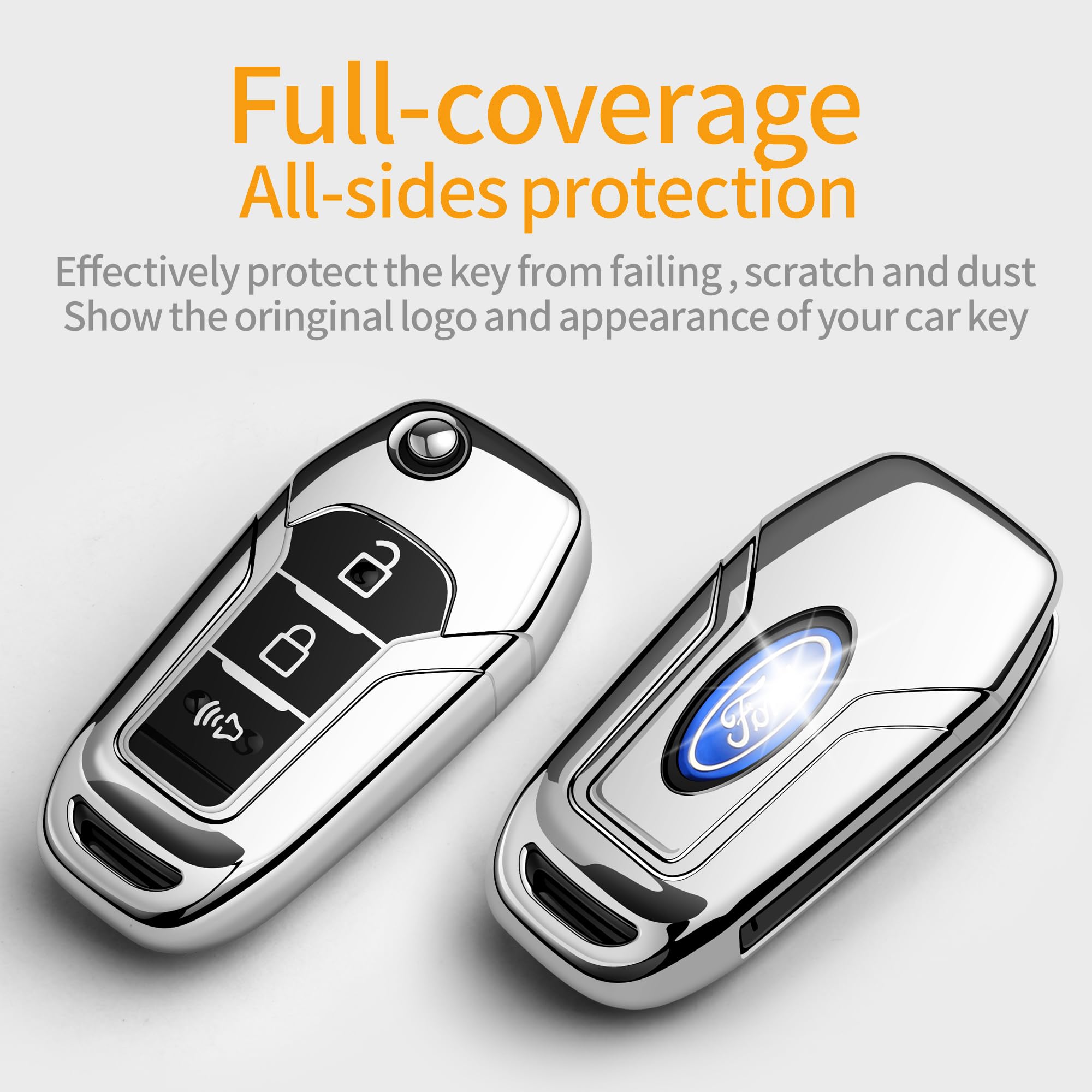 Sindeda key fob attached to leather keychain, easy carrying and quick access