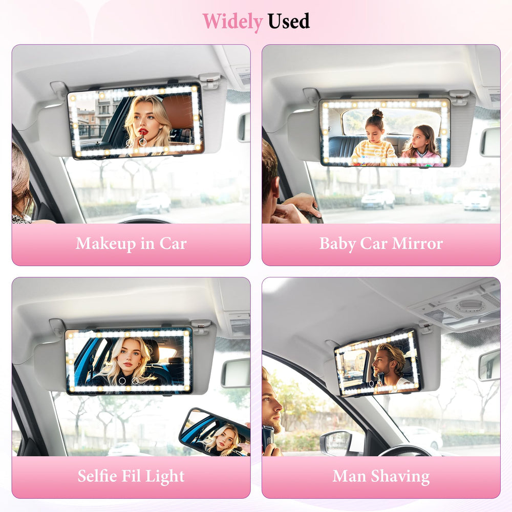 SINGARO mirror used on a road trip demonstrating portable, natural-looking illumination