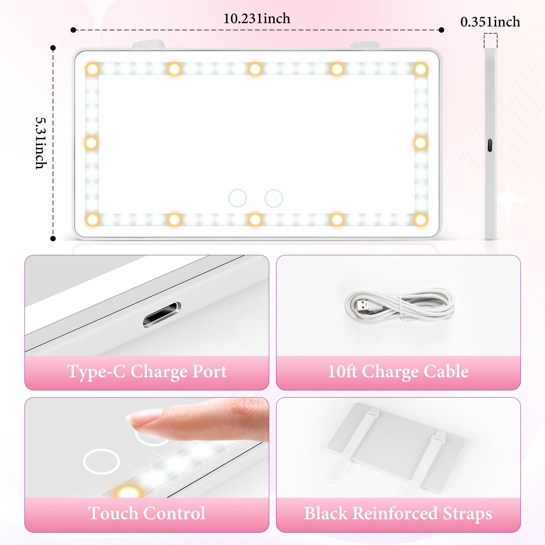 SINGARO side profile next to ruler showing slim, compact design that saves interior space