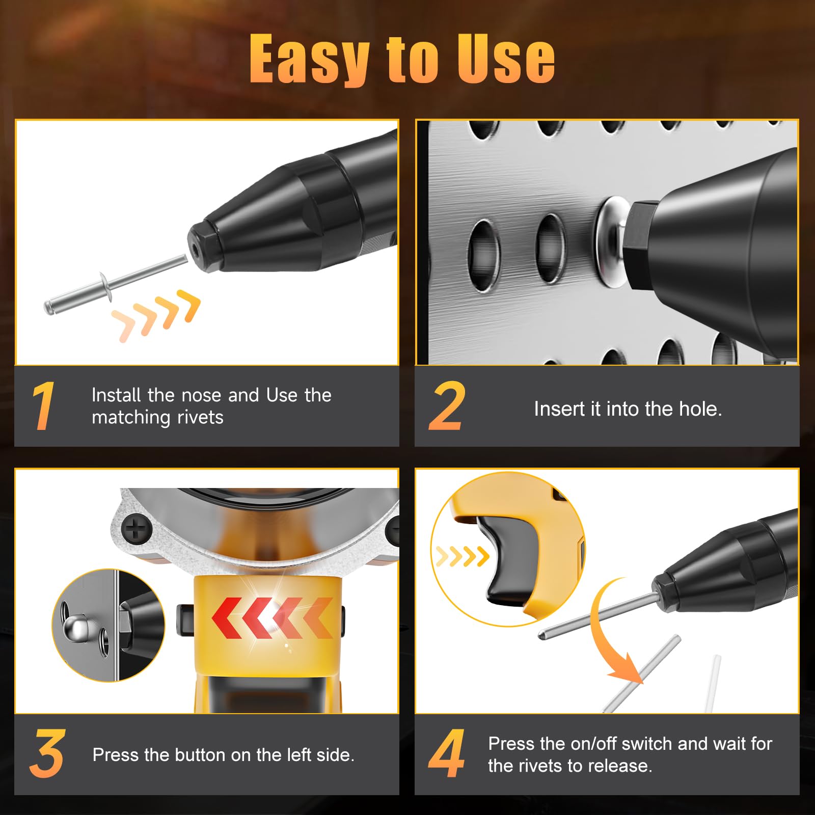 SINGTIP riveting an auto panel illustrating efficient blind fastener use