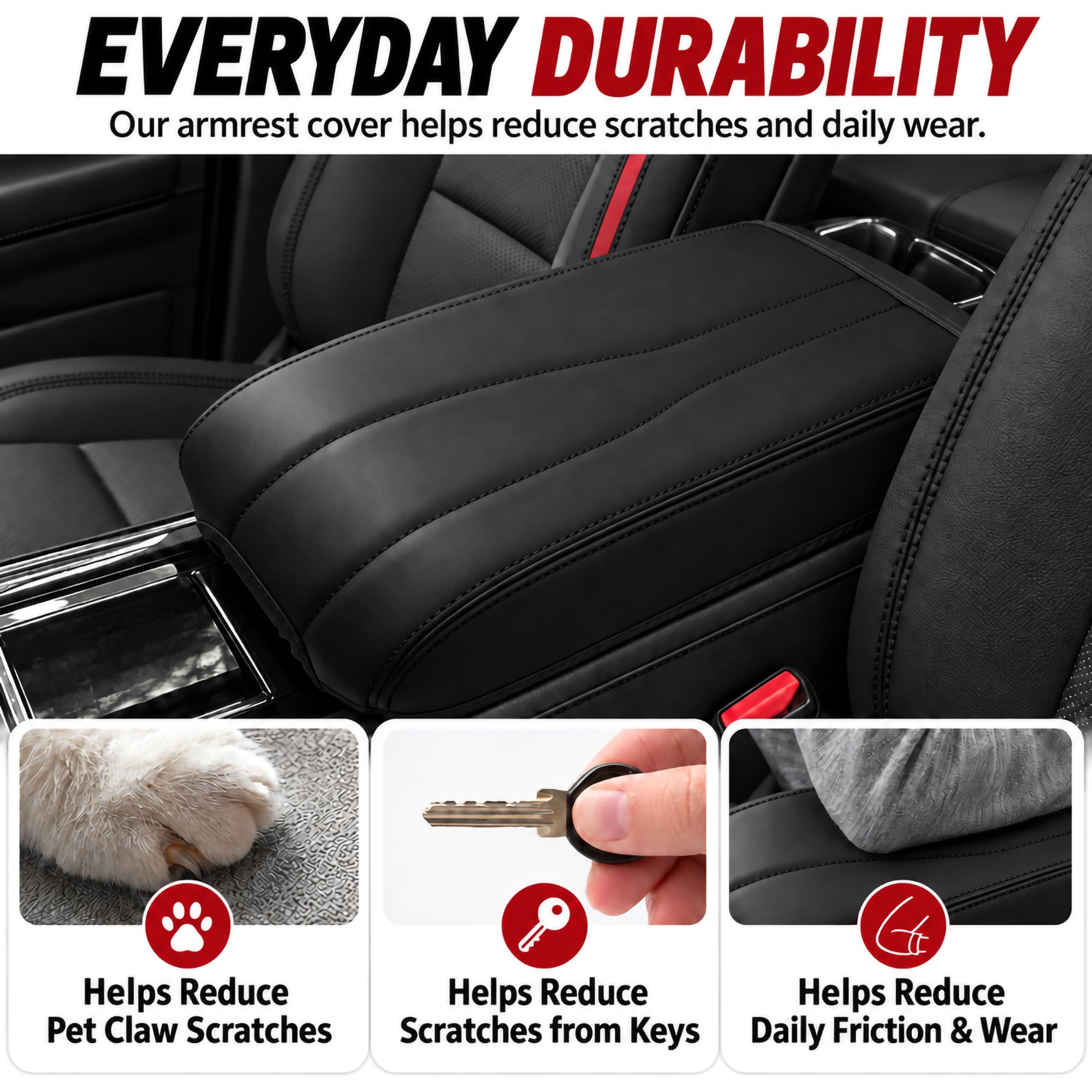 Sinminou installed on Chevy Traverse console demonstrating seamless fit