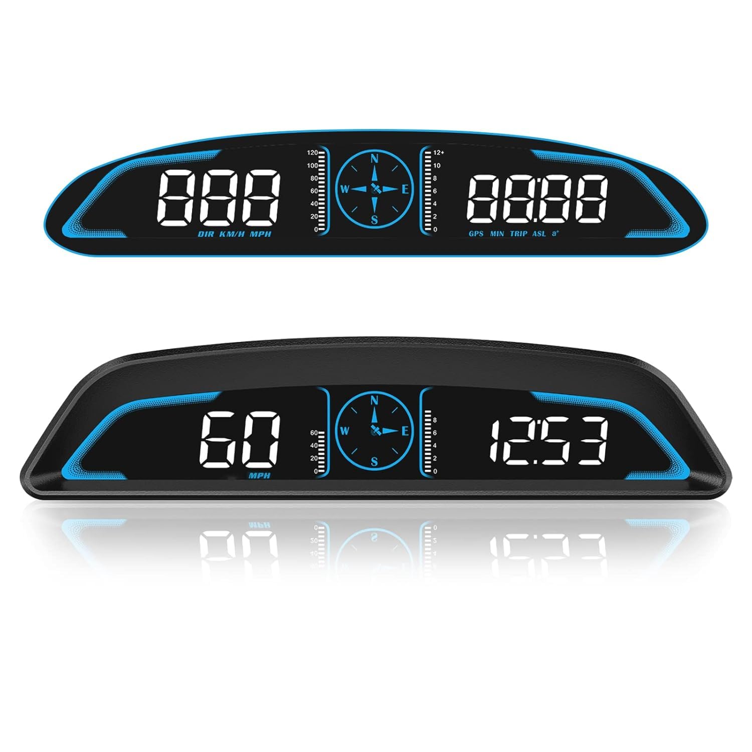 SinoTrack front display showing large speed and compass for fast reading