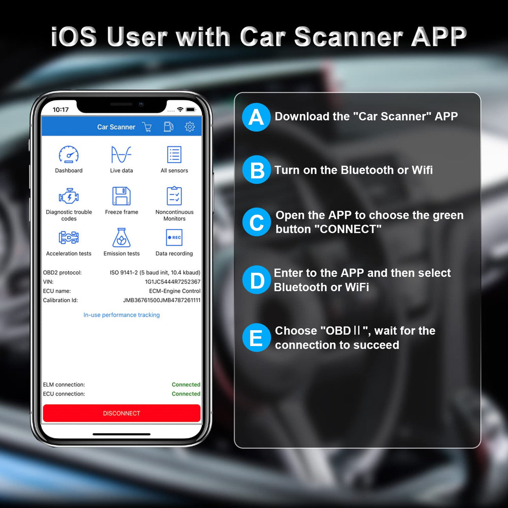 SinoTrack app screenshot of freeze-frame data aiding fault diagnosis