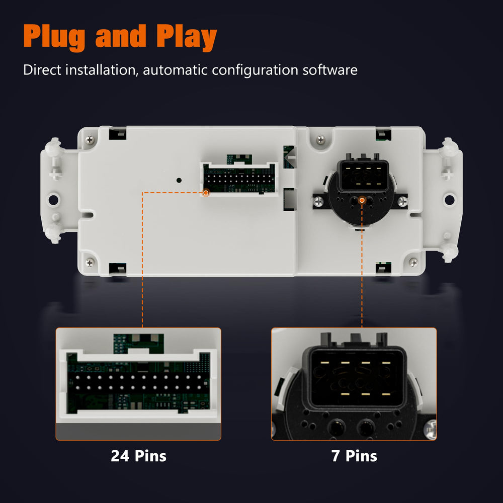 SINTLY side profile showing mounting depth and secure dash fit for precise installation
