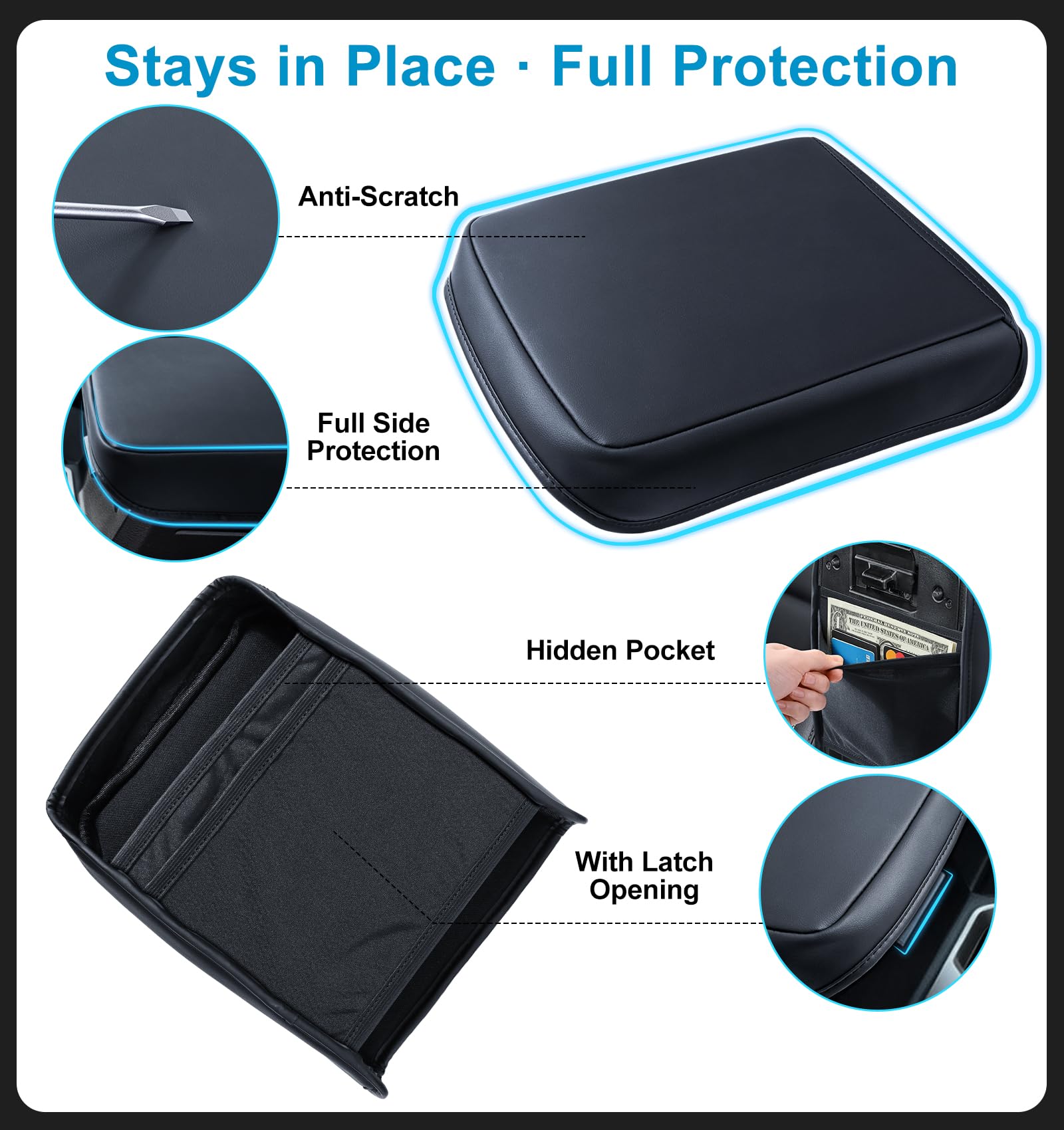 Sinvanho elastic band detail inside showing secure non-slip anchoring