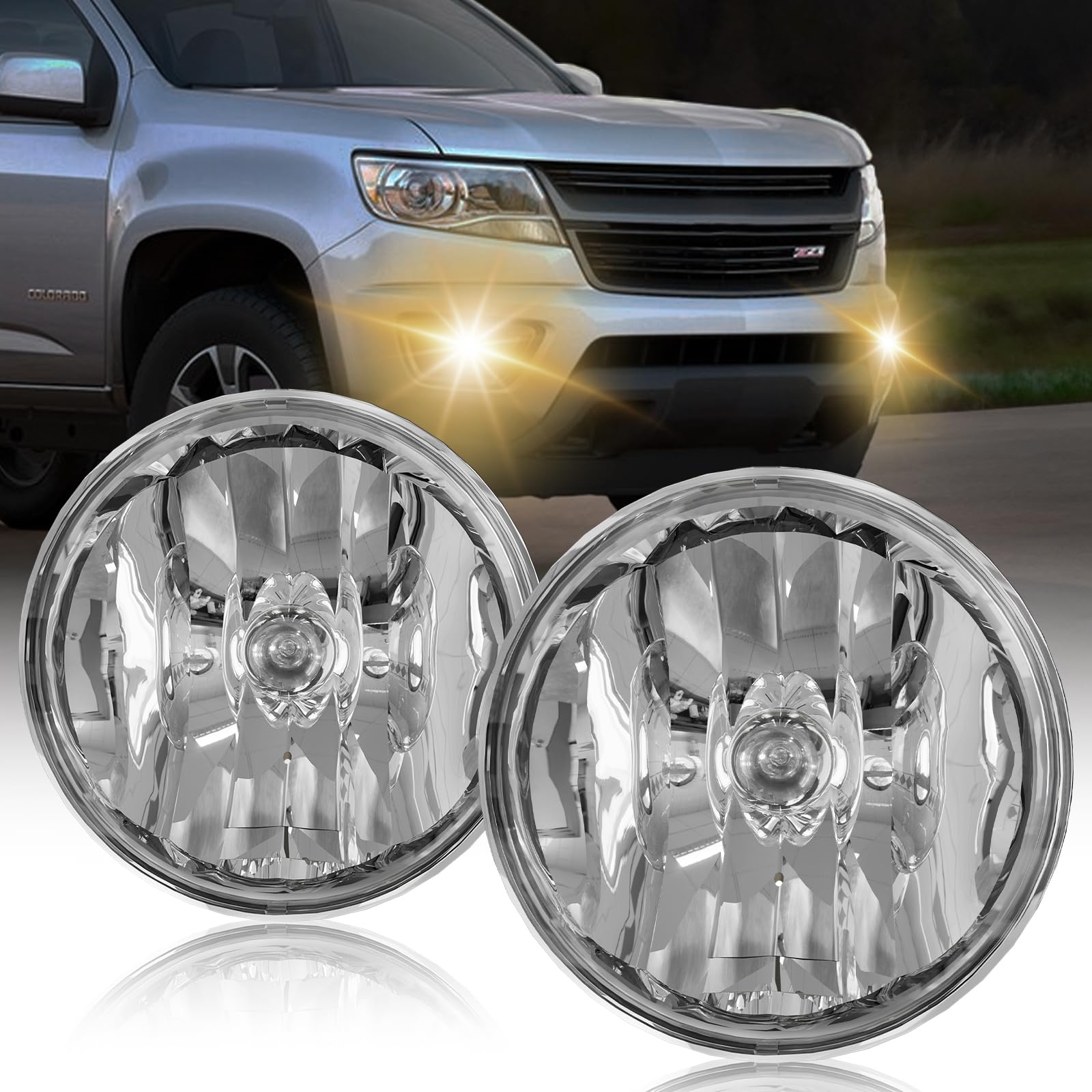 SINYATO INDUST front fog lamp assembly showing full housing and mounting points for easy replacement