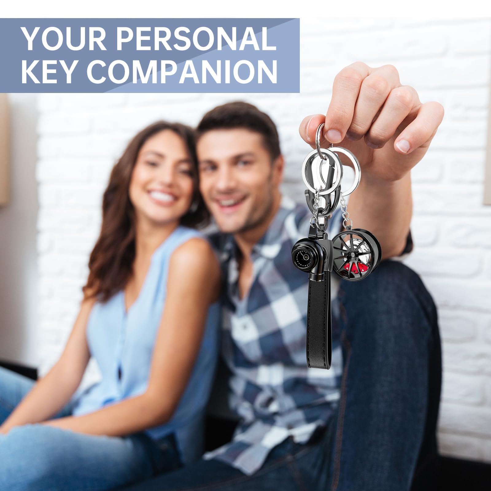 Siouensen keychains attached to backpack zipper demonstrating convenience and style