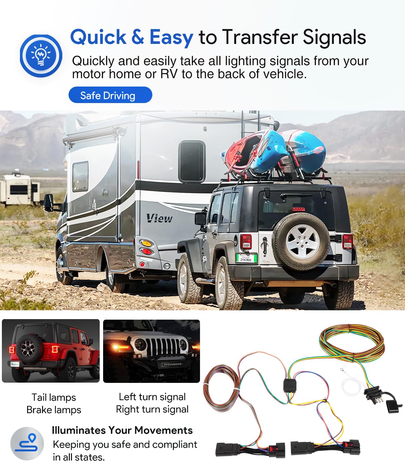 sixcow wiring routed under vehicle demonstrating tidy installation and durability