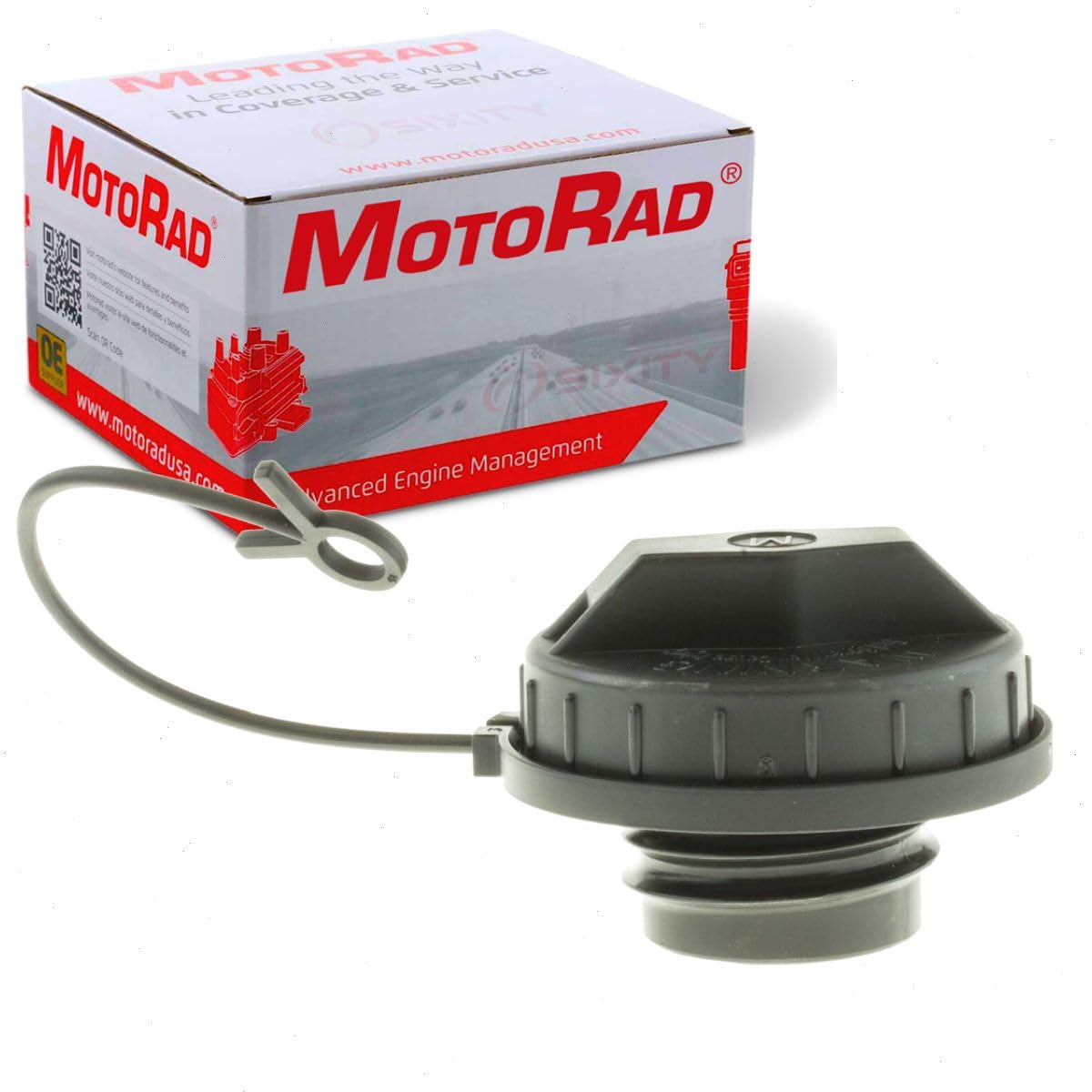 Sixity Auto MotoRad front view showing cap profile and fit benefit