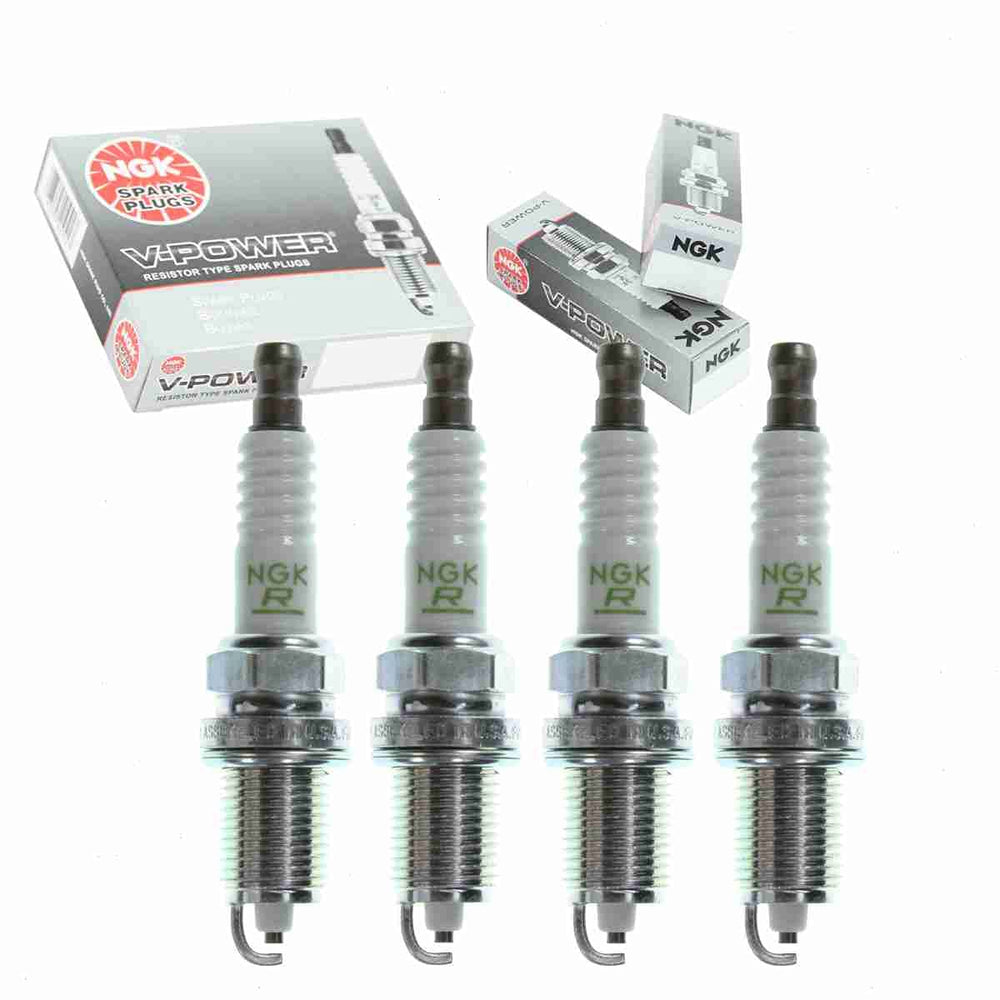 Sixity Auto NGK V-Power front packaging showing four plugs and brand, reassuring fit