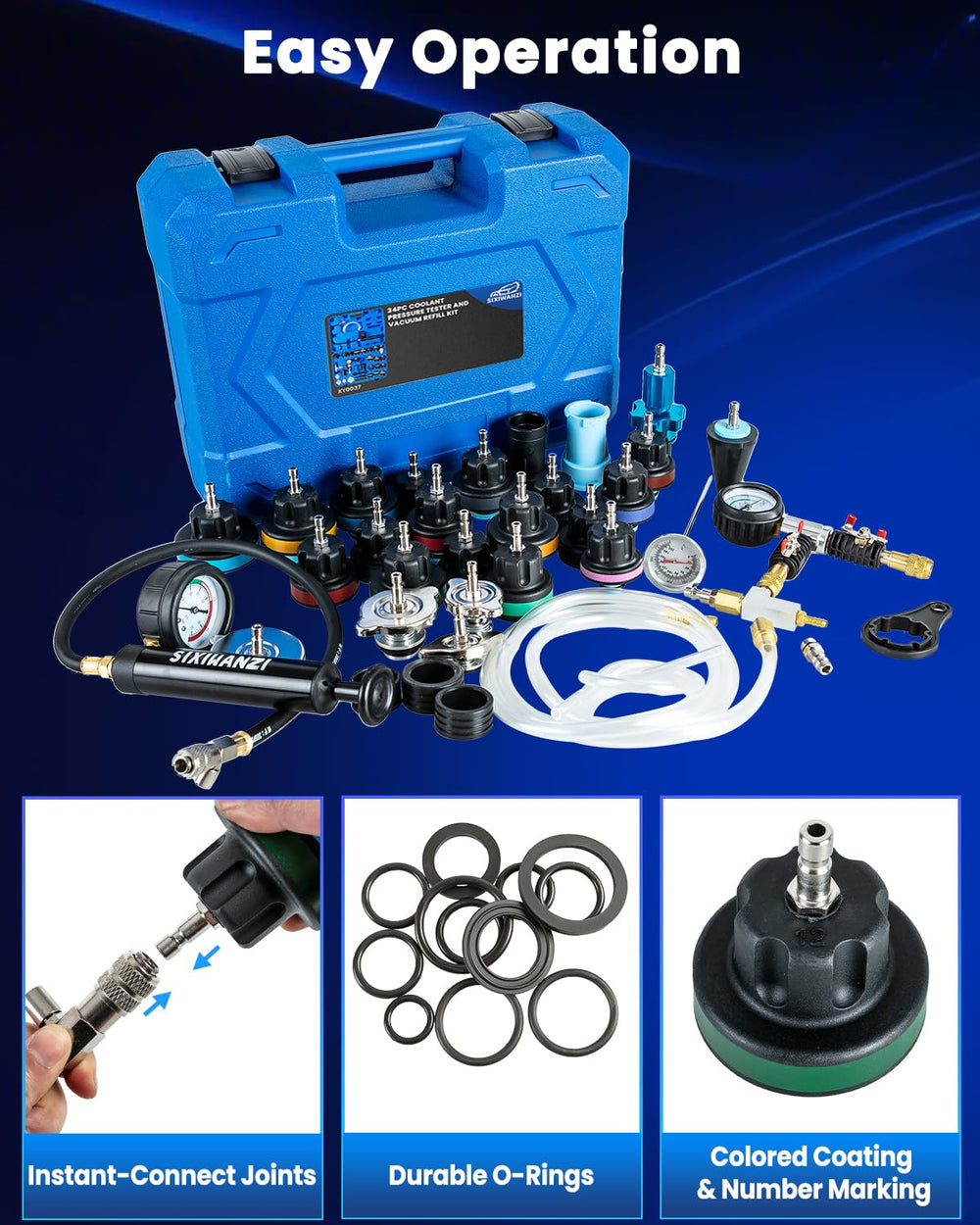 SIXIWANZI seals and fittings detail showing durable construction benefits
