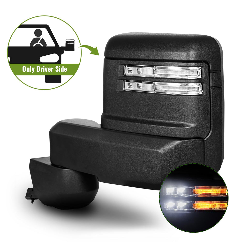 Siziom puddle and backup lights illuminating ground for safety