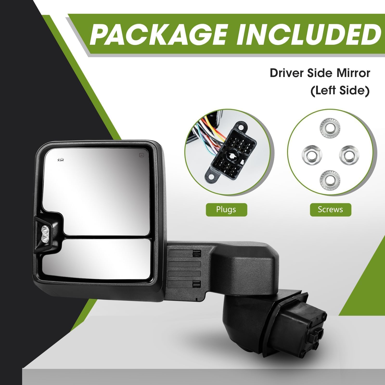Siziom mirror next to hand showing size and easy handling